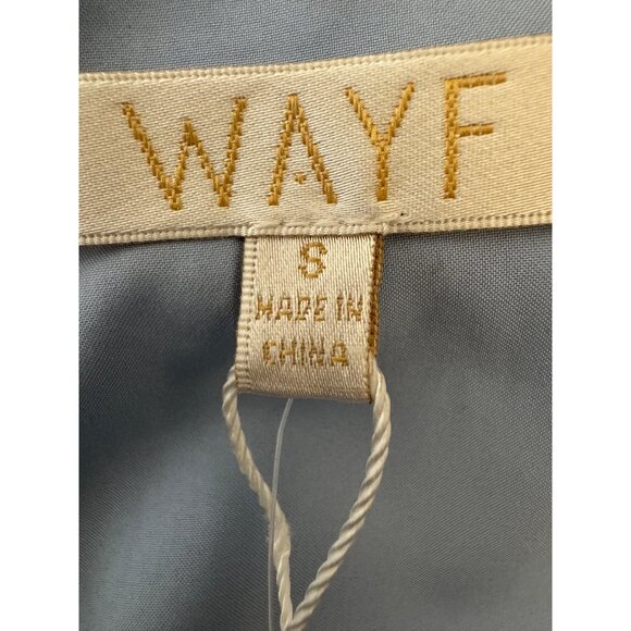 WAYF Small Dahlia Light Blue Floral Dressy V Neck Midi NWT - Picture 4 of 16